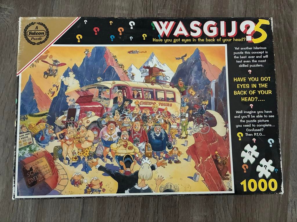 WASGIJ puzzel original 5 - 1000 stukjes, Ophalen of Verzenden, 500 t/m 1500 stukjes, Gebruikt, Legpuzzel
