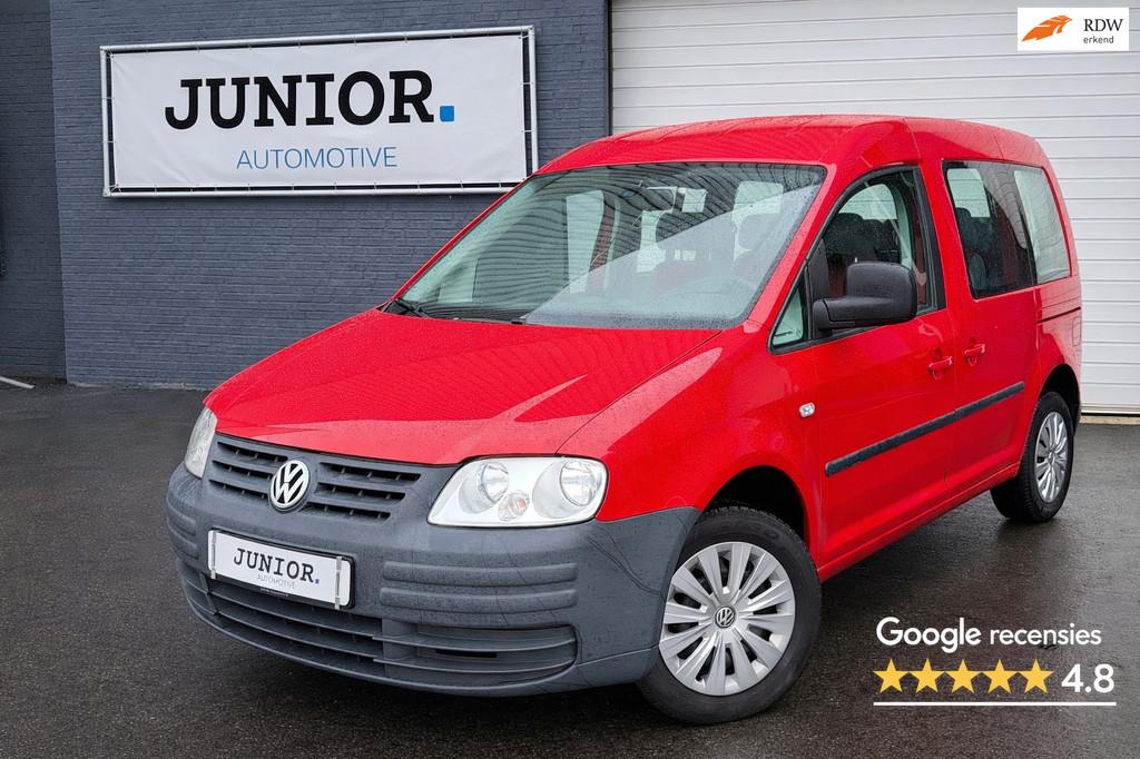 Volkswagen Caddy 1.4 Optive 7PERSOONS/CLIMA/ELKPAKKET/APK, Auto's, Stof, Gebruikt, 4 cilinders, 7 stoelen