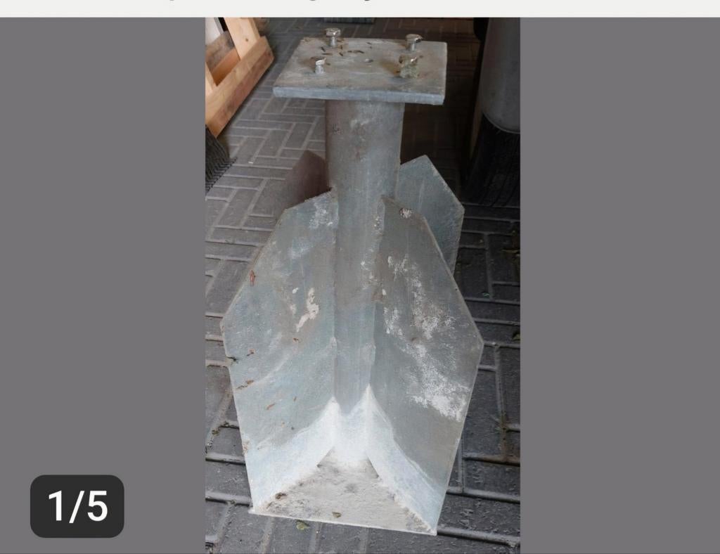 Stevige parasol anker, Ophalen