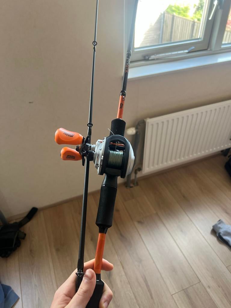 Abu Garcia Max STX Reel Hengel - Zo goed als nieuw, Watersport en Boten, Hengelsport | Algemeen, Zo goed als nieuw, Complete hengel