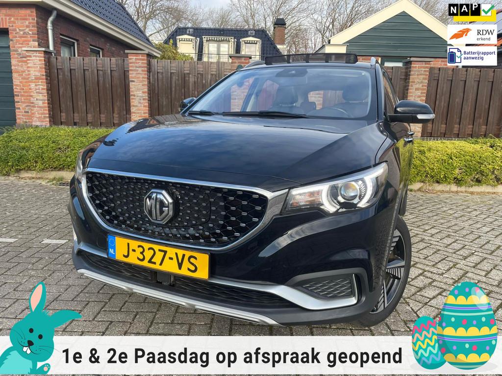MG MG ZS EV Luxury 45 kWh NAVI PANORAMADAK GOED LEZEN SOH 88, Gebruikt, Zwart, ZS, 1507 kg