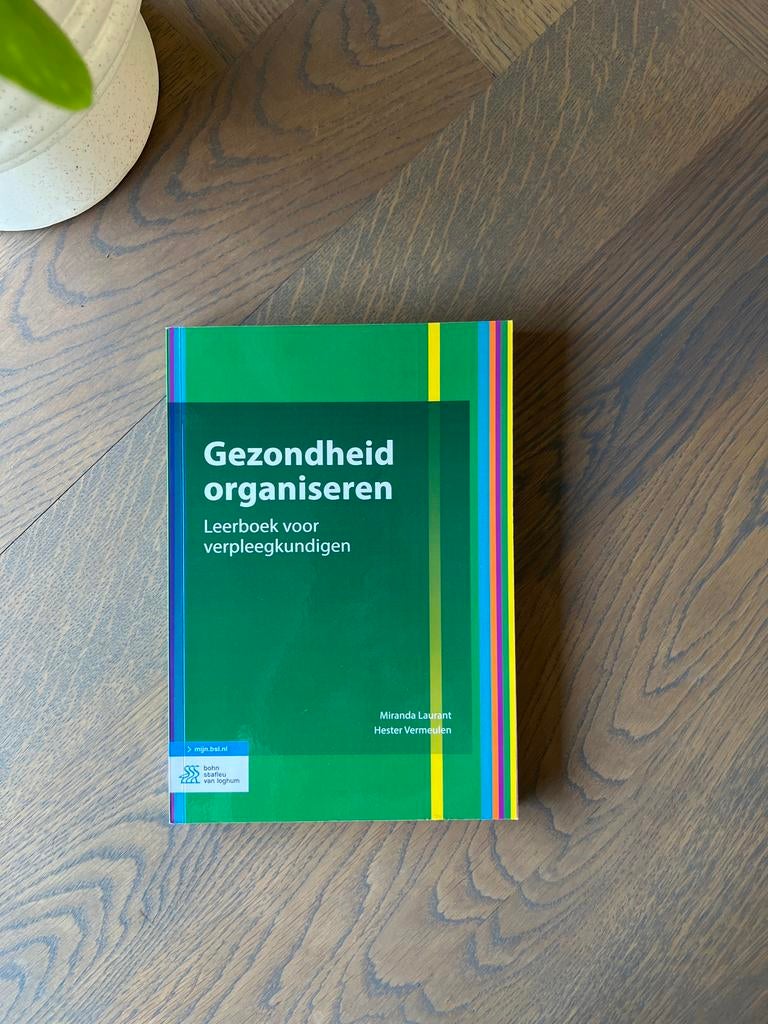 Gezondheid organiseren Leerboek voor verpleegkundigen, Boeken, Ophalen of Verzenden, Zo goed als nieuw, Gezondheid en Conditie