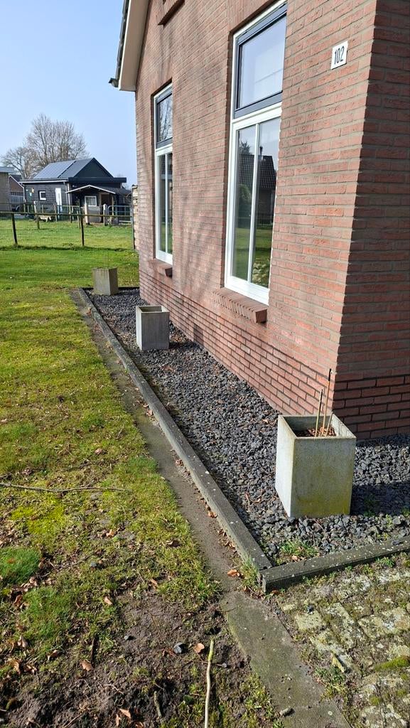 GRATIS! Basalt split, Tuin en Terras, Grind, Keien en Split, Ophalen, Gebruikt, Antraciet, Split