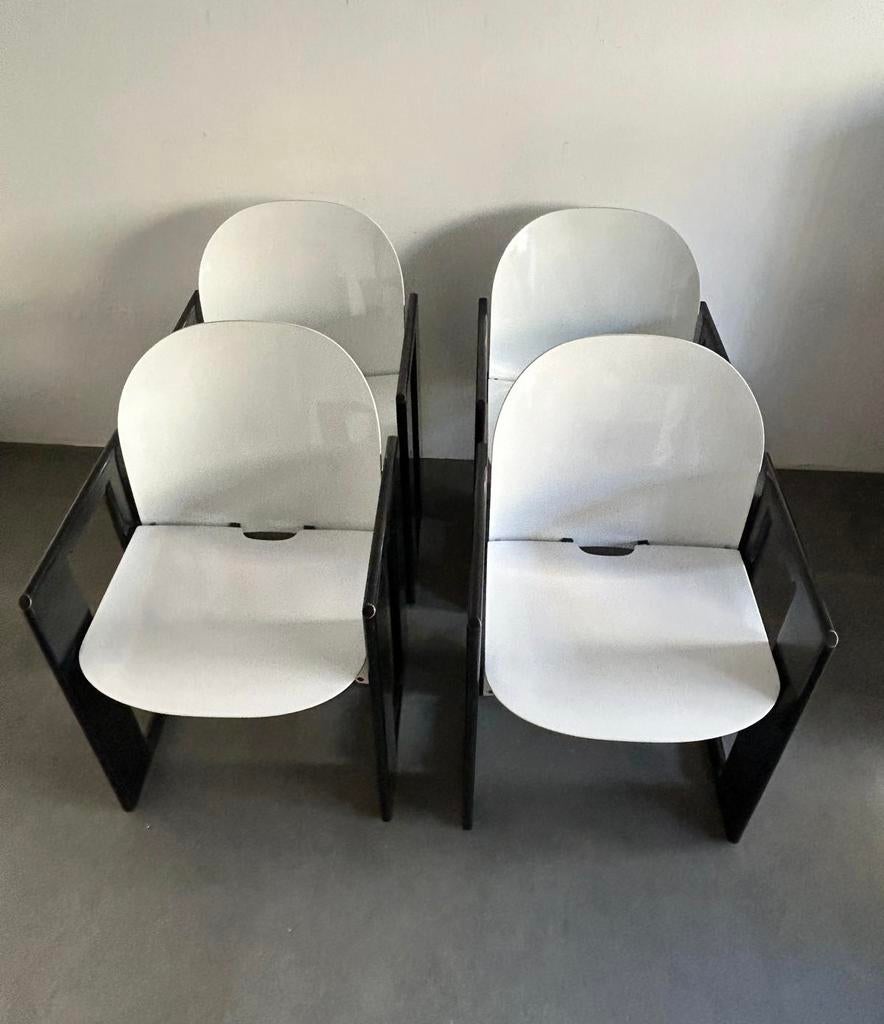 Tobia Scarpa Dialogo stoelen set, Ophalen, Zo goed als nieuw, Bruin