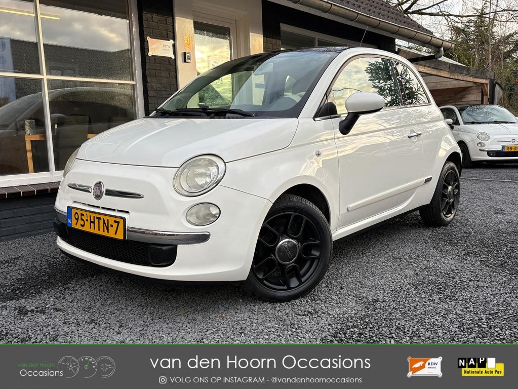Fiat 500 1.2 Lounge AIRCO | NW APK | PANODAK | EL RAMEN, Voorwielaandrijving, Elektrische ramen, Gebruikt, 1242 cc