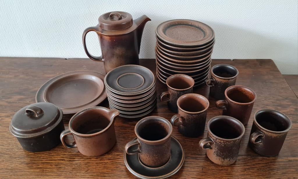 Arabia Rsuka koffie/thee servies compleet, Antiek en Kunst, Ophalen of Verzenden