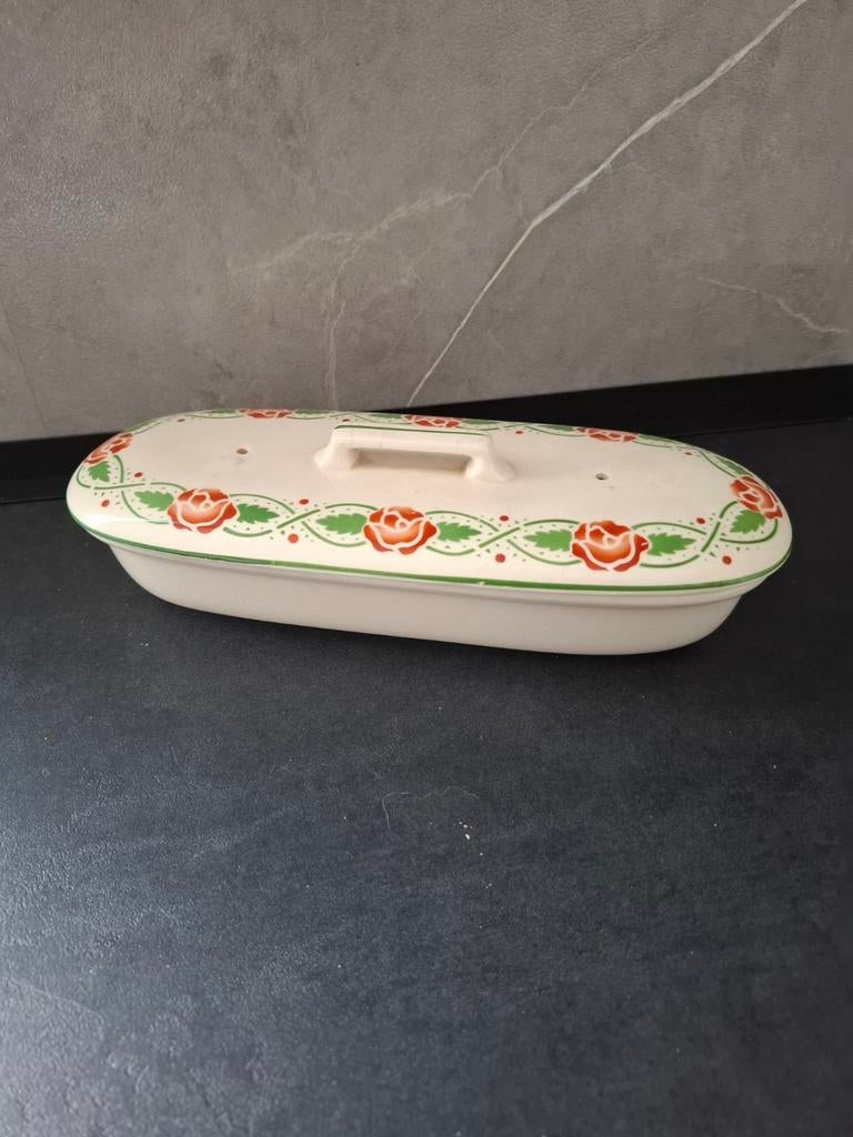 Porseleinen kammenbakje met roosjes decoratie, Ophalen of Verzenden