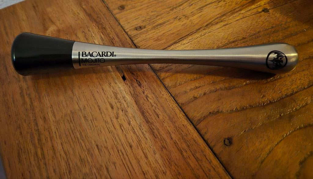 Roestvrijstalen Bacardi Mojito The original stamper, Ophalen of Verzenden, Zo goed als nieuw, Gebruiksvoorwerp
