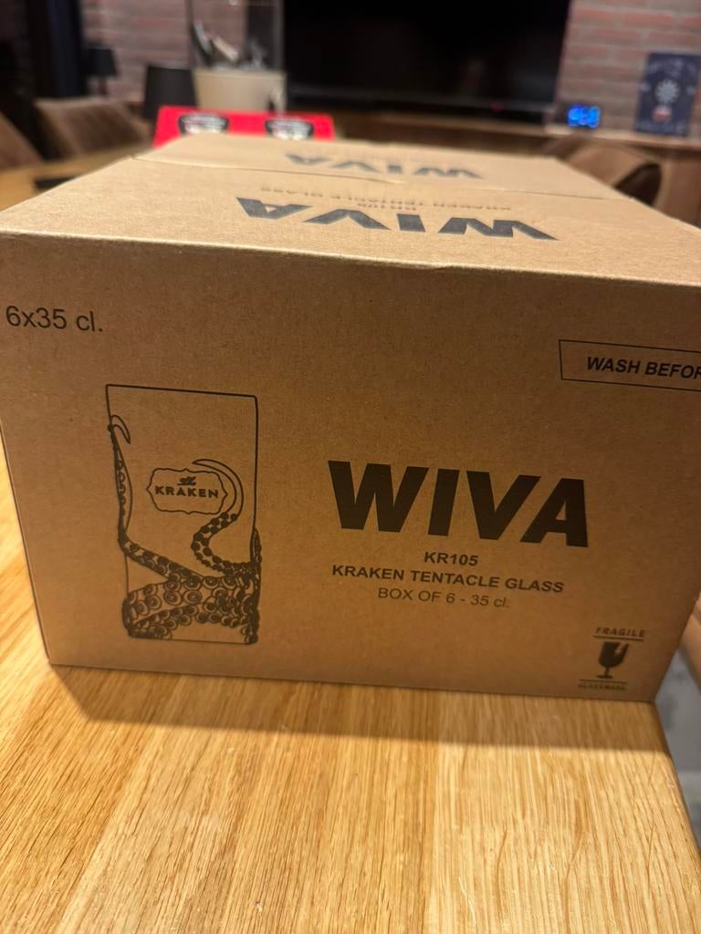 Wiva kraken glazen, Ophalen of Verzenden, Zo goed als nieuw, Overige typen