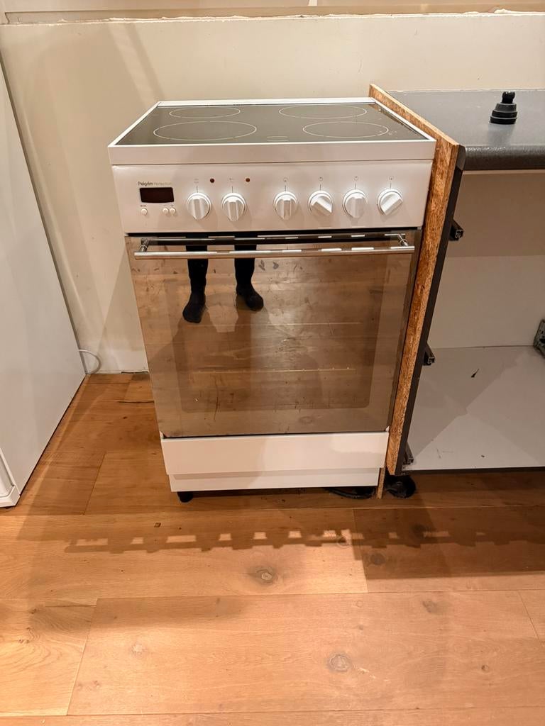 Pelgrim keramische kookplaat incl oven, Ophalen, Keramisch, 4 kookzones, Zo goed als nieuw