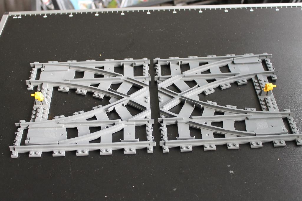 lego rails engelse wissel, Ophalen of Verzenden, Zo goed als nieuw, Complete set, Lego