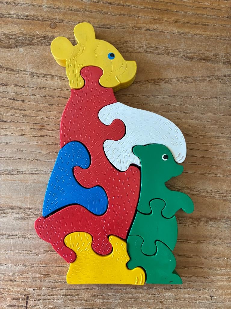 Vintage Spindler W-Germany vinyl rubber puzzel beer, Ophalen of Verzenden