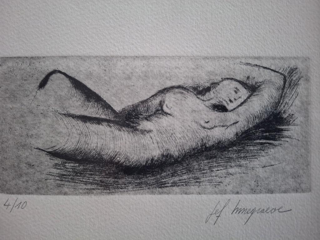 2 Litho's en 3 tekeningen van Jef Innergraeve, Ophalen