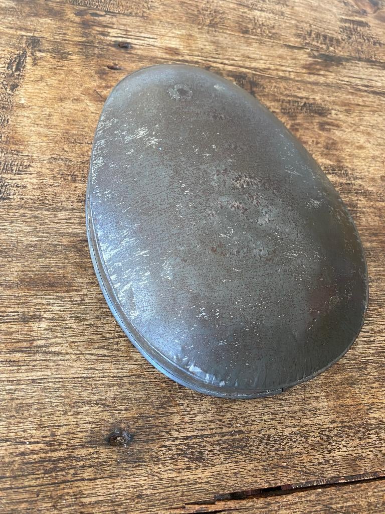 Brocante chocolademal groot paasei, Ophalen of Verzenden