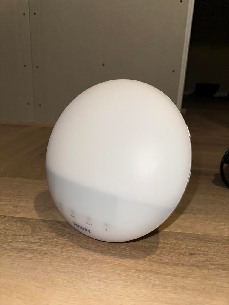 Philips Wake-Up Light wekker (zonsopgang) | werkt perfect, Ophalen of Verzenden, Zo goed als nieuw