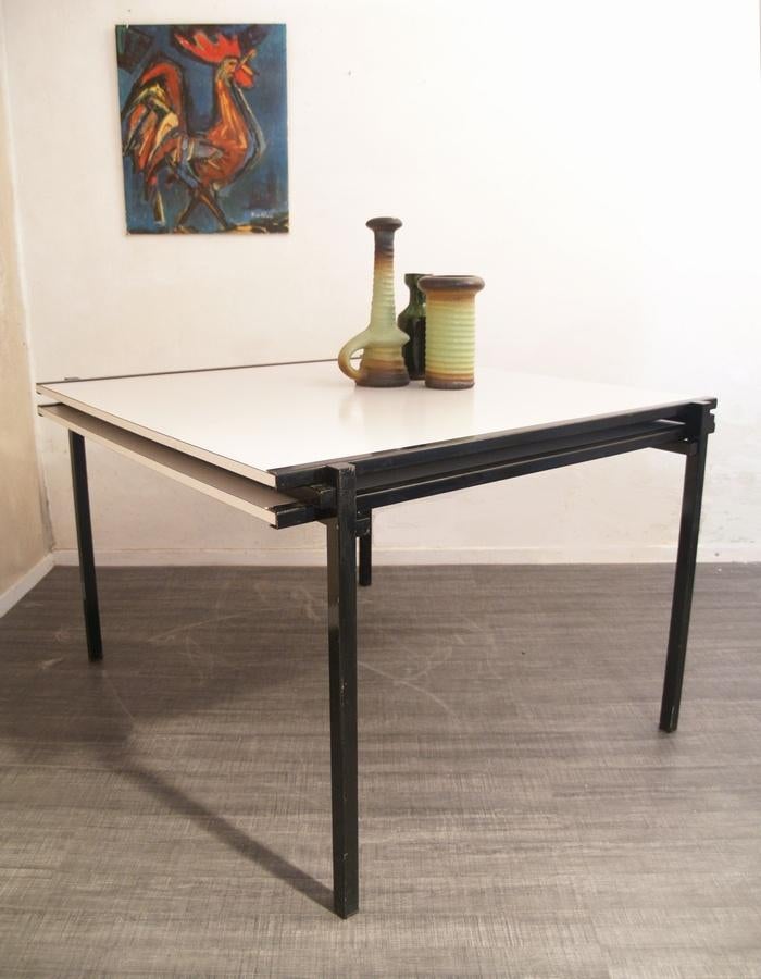 Metz & Co zeldzame jaren 60 design eetkamertafel verlengbaar, Ophalen of Verzenden