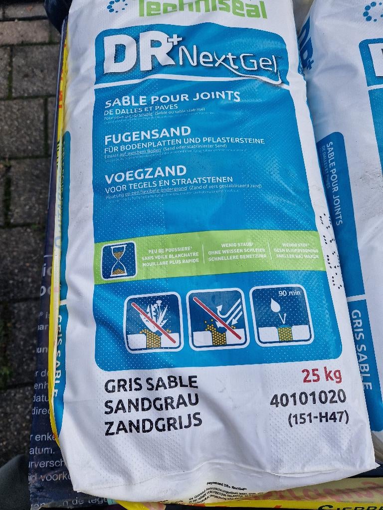 voegzand, Ophalen, Nieuw, Overige typen