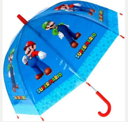 Mario paraplu 45cm mist rood dopje aan de zijkant | voor €4, ., Ophalen of Verzenden, ., Rood