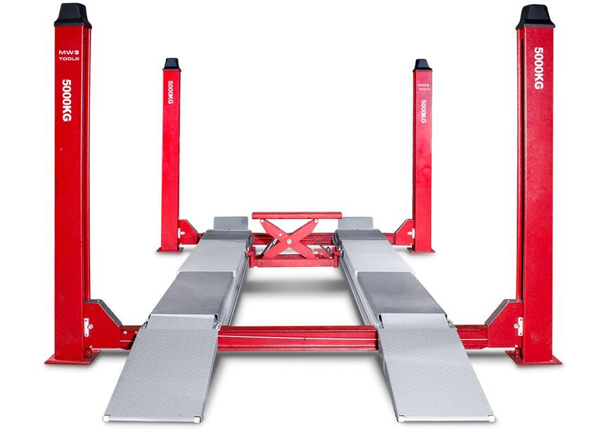 4-koloms hydraulische hefbrug 5 ton met uitlijnfunctie, Ophalen, Nieuw, Hydraulisch, Garagekrik