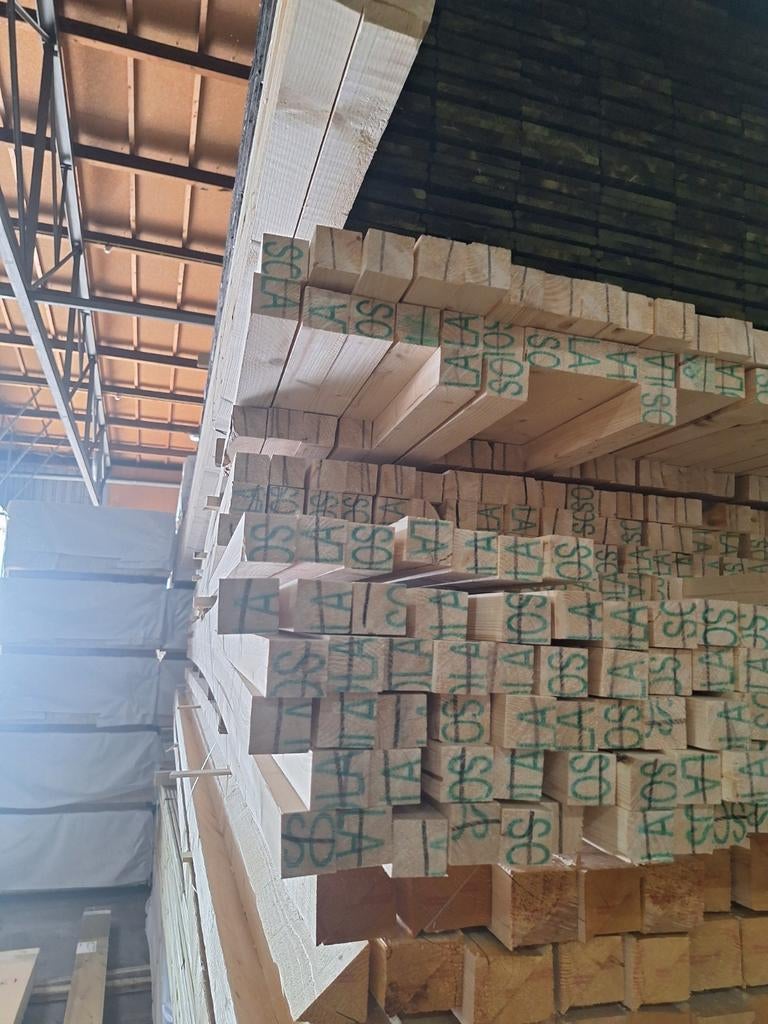 Vuren balkjes 42 x 45 Lengte 5.1m en, Ophalen of Verzenden, Nieuw, Vuren, Balk