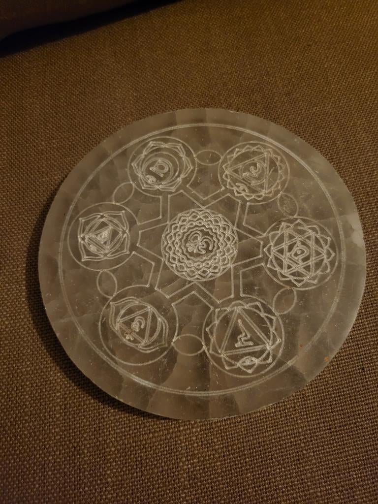 Celemiet Sacrasteen Chakra Plaat, Ophalen of Verzenden, Zo goed als nieuw