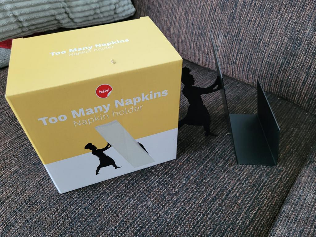 Too many napkins napkin holder balvi barcelona design, Ophalen of Verzenden, Nieuw, Overige stijlen