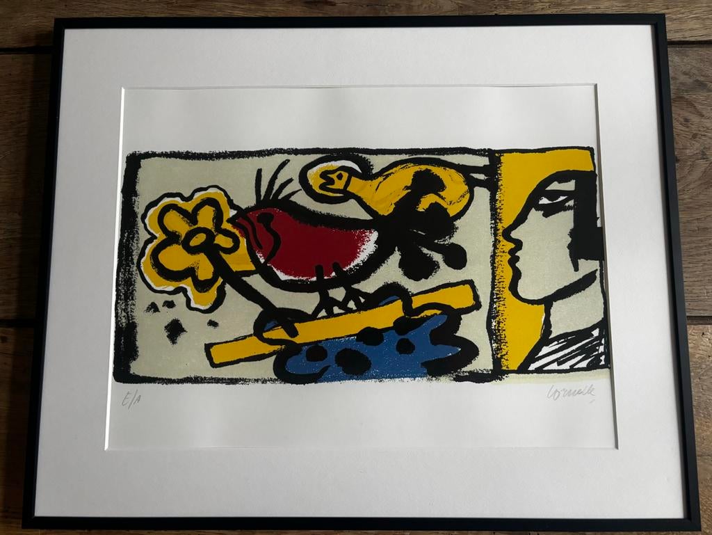 Zeefdruk Corneille, Antiek en Kunst, Kunst | Litho's en Zeefdrukken, Ophalen