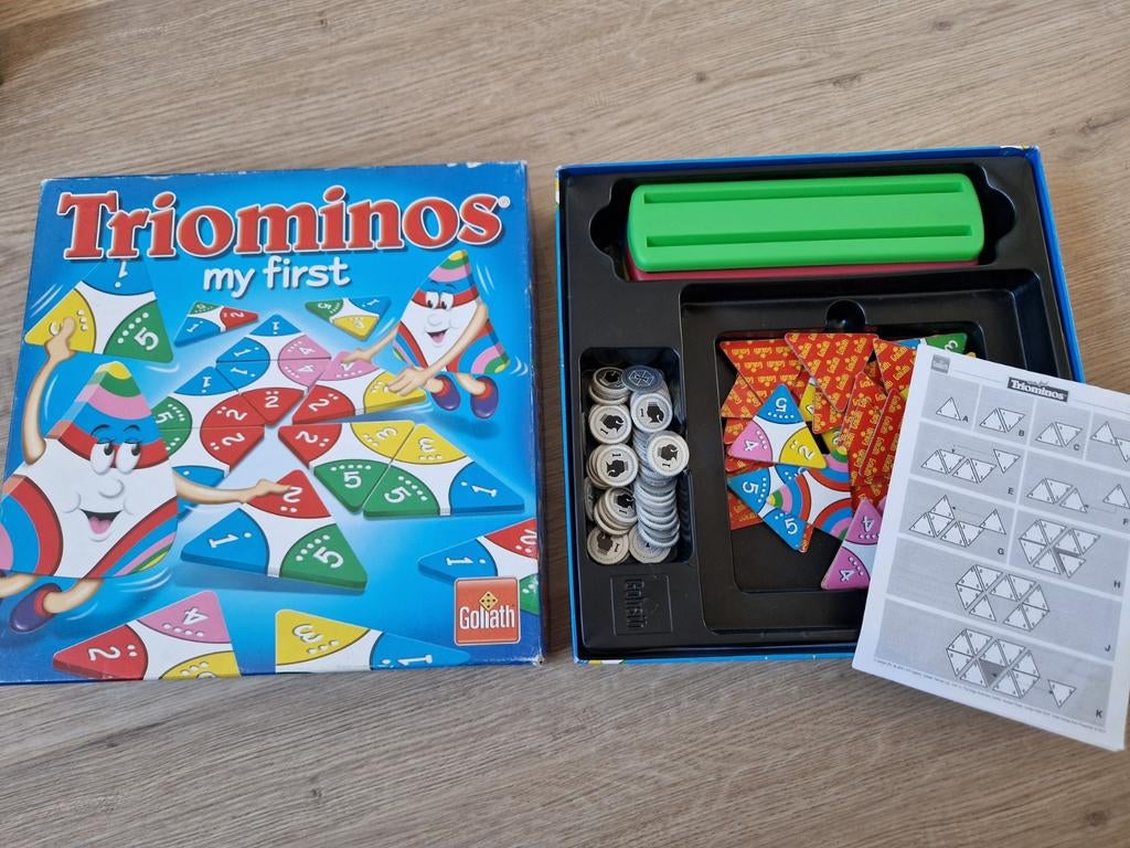 My First Triominos - Kinderspel 4 jr en ouder, Een of twee spelers, Ophalen of Verzenden, Gebruikt, Goliath