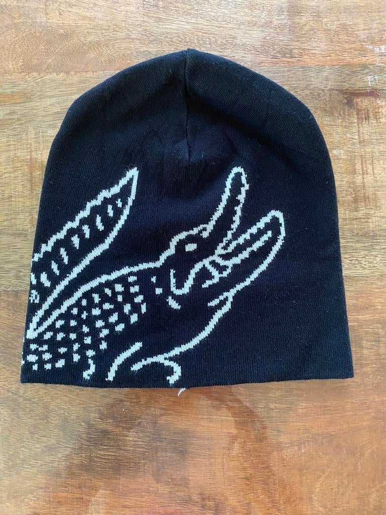 Lacoste muts zwart, Kleding | Heren, Mutsen, Sjaals en Handschoenen, Verzenden, Zo goed als nieuw, Overige maten, Muts