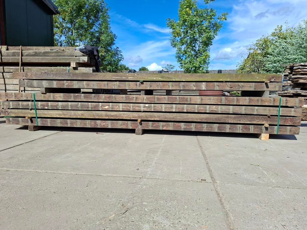Balken | hardhout | gordingen | 10x20cm, Tuin en Terras, Palen, Balken en Planken, Ophalen of Verzenden, 250 cm of meer, Balken
