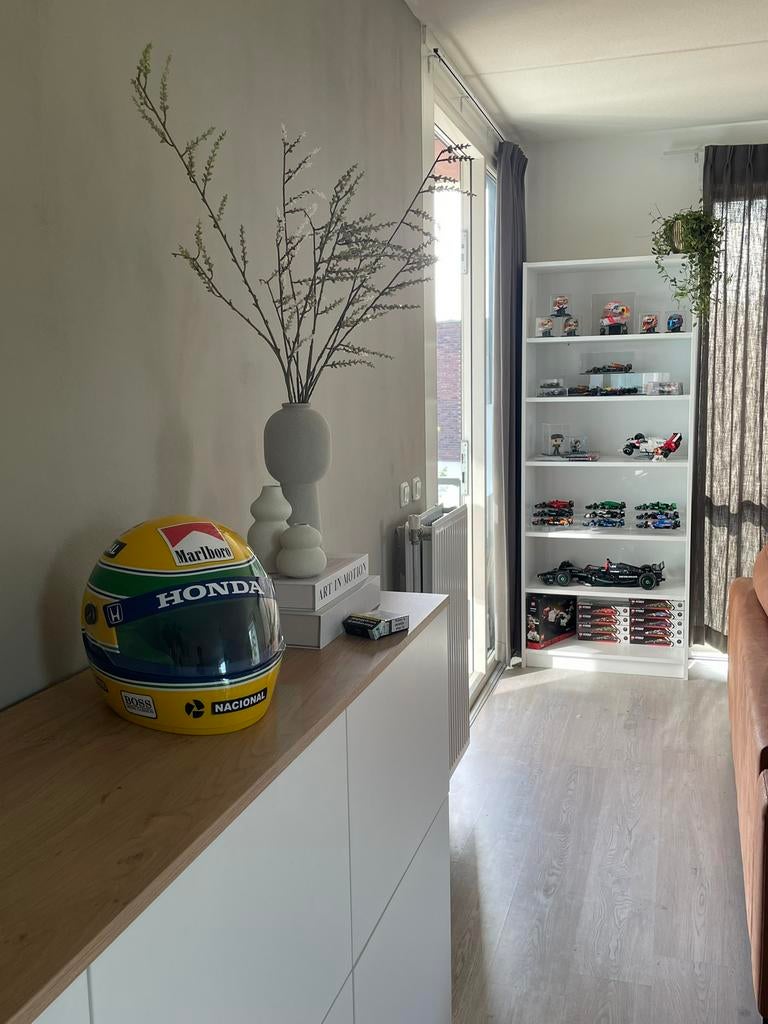 1/1 replica helm ayrton senna, Verzamelen, Automerken, Motoren en Formule 1, Ophalen of Verzenden, Zo goed als nieuw, Formule 1