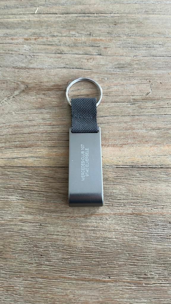 Mercedes-Benz Sleutelhanger | Typo G-klasse | zilverkleurig/zwart | roestvrij staal