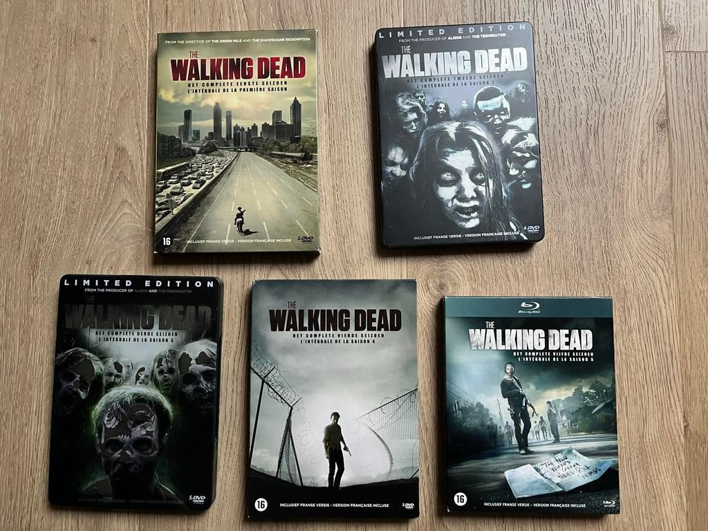 The Walking Dead Seizoenen 1-5 DVD Boxset, Vampiers of Zombies, Vanaf 16 jaar, Boxset, Ophalen of Verzenden