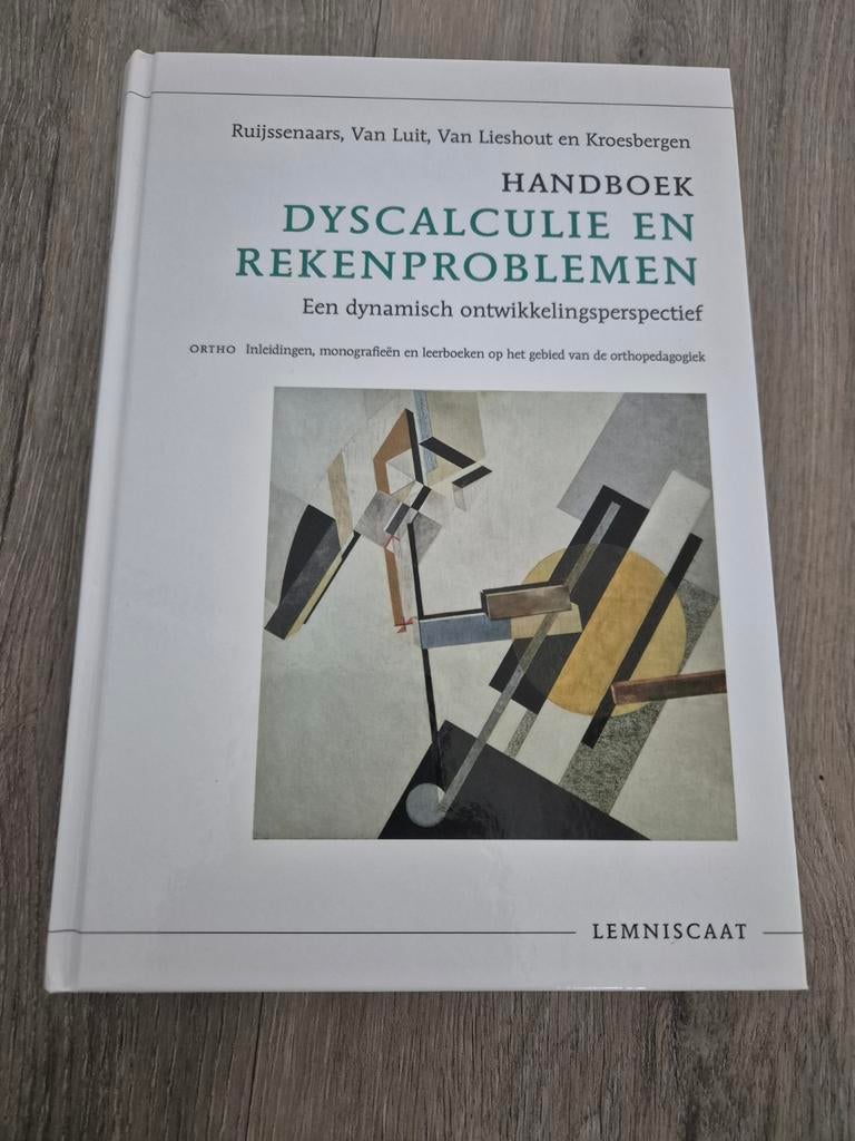 Handboek Dyscalculie en Rekenproblemen, Boeken, Ophalen of Verzenden, Zo goed als nieuw, Niet van toepassing, Ruijssenaars, Van Luit, Van Lieshout en Kroesbergen