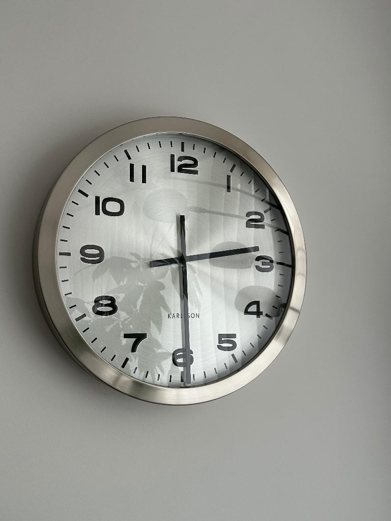 KARLSON wandklok groot, Ophalen, Zo goed als nieuw, Analoog, Wandklok