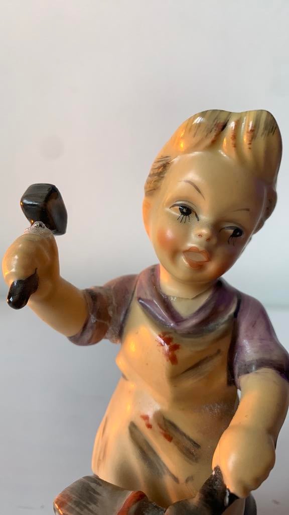 Friedel vintage beeldje van smit met aambeeld, Ophalen of Verzenden