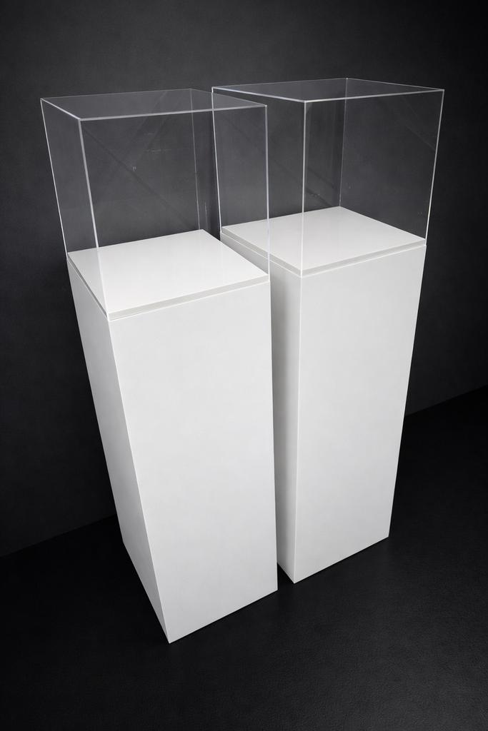 ⭐️⭐️⭐️Zuilen met plexiglaskap  pilaren sokkels blokken, Ophalen, Zo goed als nieuw