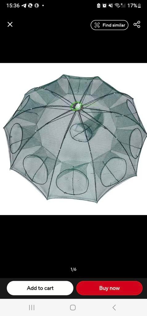 Splinternieuw Visnet  Kreeftenfuik – 8 Gaten – On, Ophalen of Verzenden, Nieuw, Net of Fuik