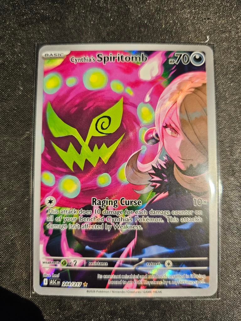 Cynthia's Spiritomb 244/217 - Pack Fresh!, Ophalen of Verzenden, Nieuw, Losse kaart, Foil
