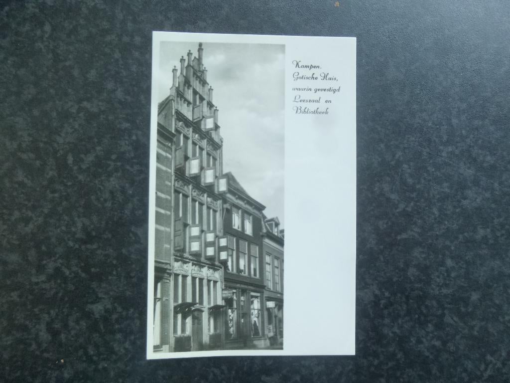 KAMPEN Gotische huis met leeszaal en Bibliotheek, Ophalen of Verzenden, 1960 tot 1980, Overijssel