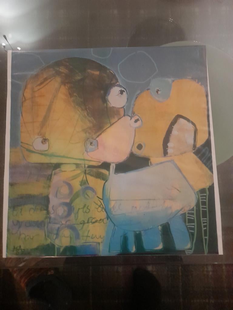 Poster Mia willaume "Sammenhold", Antiek en Kunst, Kunst | Tekeningen en Foto's, Ophalen of Verzenden