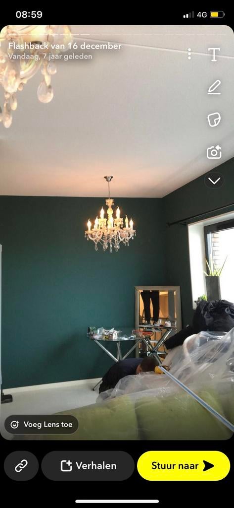 KLEINE KRISTALLEN KROONLUCHTER, Ophalen, Zo goed als nieuw