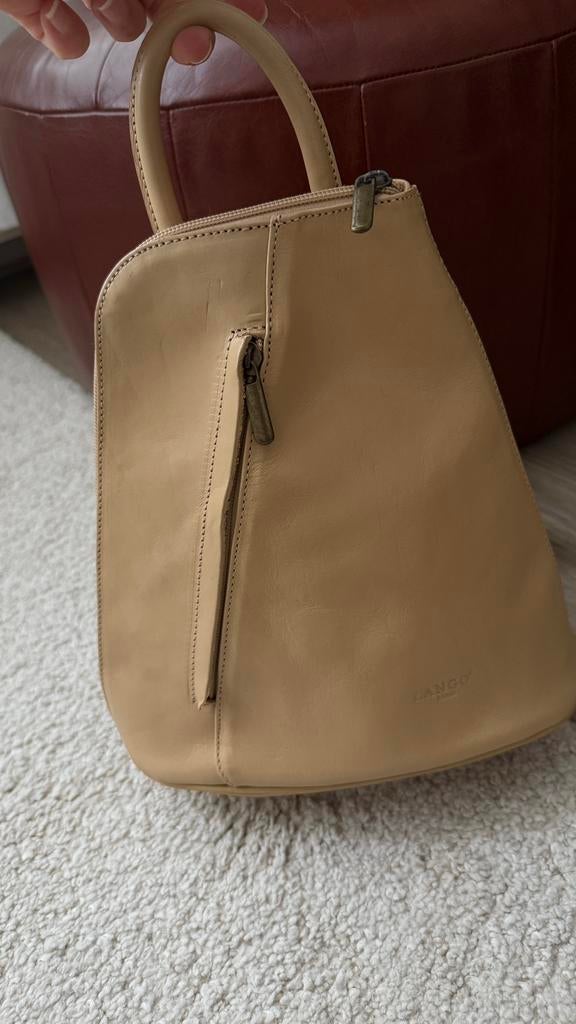 Vintage leather bag, Ophalen of Verzenden, Zo goed als nieuw, Bruin