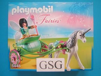 Eenhoornkoets met vlinderfee nr. 5446-01, Ophalen of Verzenden, Nieuw