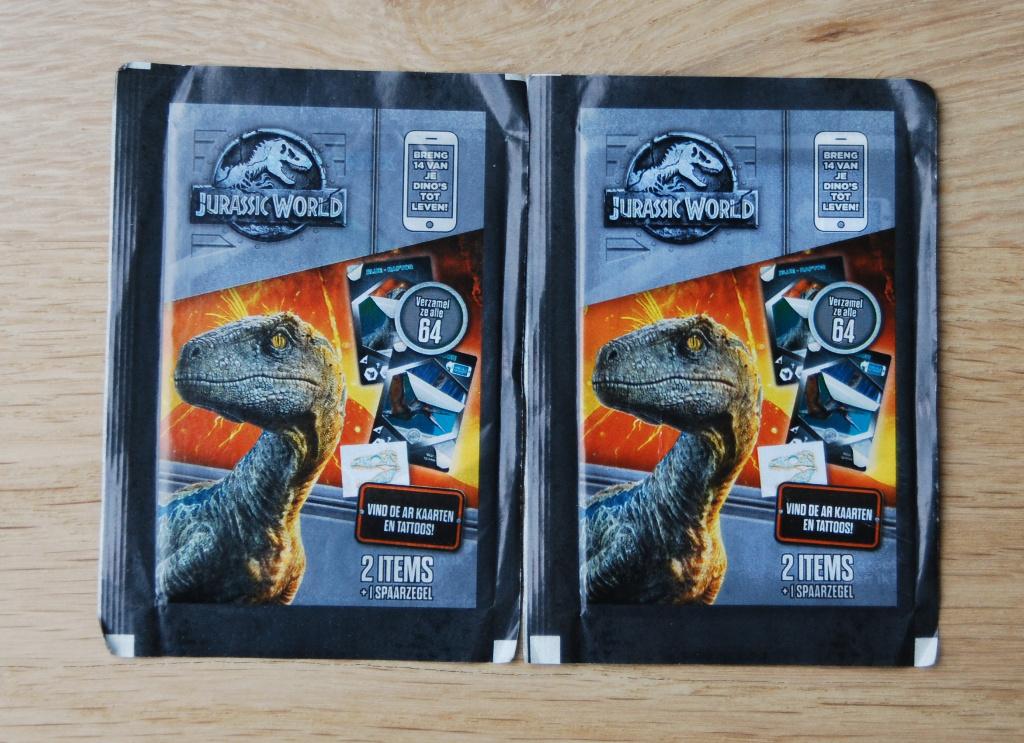 2 zakjes Jurassic World, Verzamelen, Albert Heijn, Ophalen of Verzenden