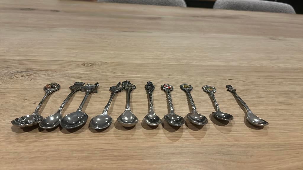 Diverse theelepels - verzilverd - Nochris 2.0 st anna, Antiek en Kunst, Ophalen of Verzenden