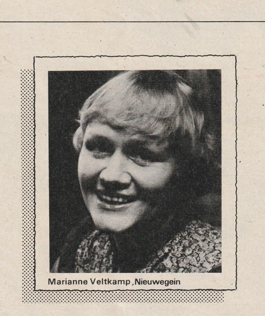 retro reclame 1980 E10 frisdrank sinas Marianne Veltkamp, Verzamelen, Verzenden, Overige typen