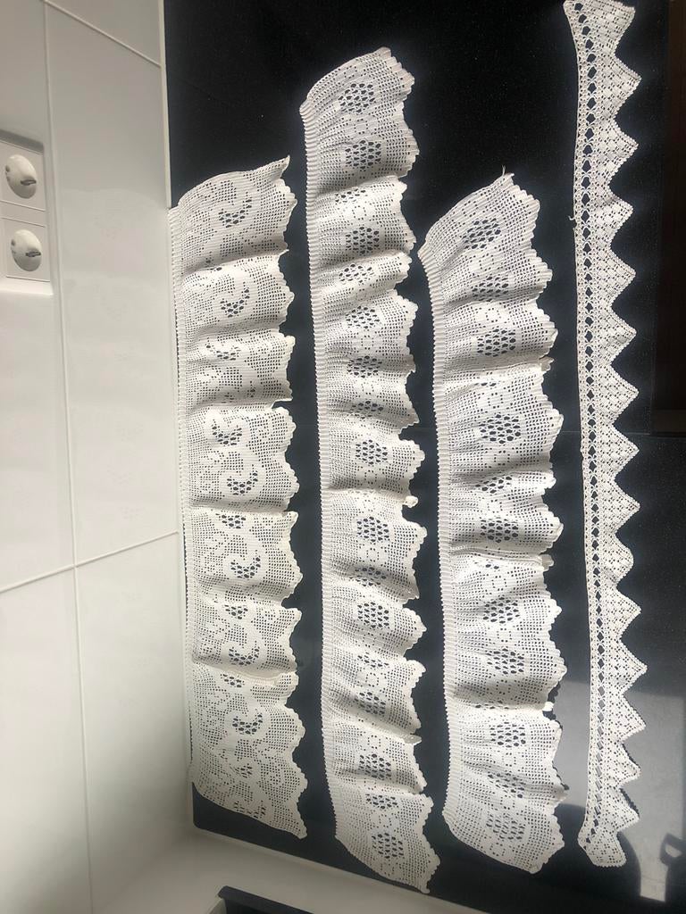 overgrootmoeder gehaakte gordijn vallen / kast randen, Ophalen of Verzenden