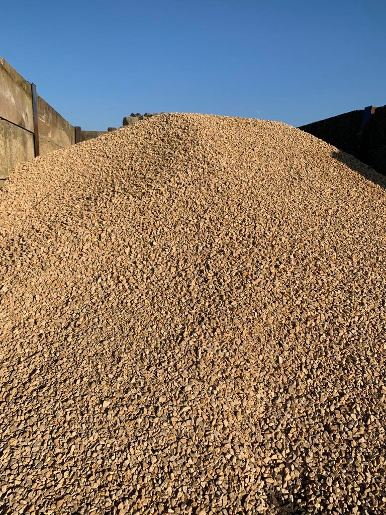 Dolomiet split geel 8-16 kiezel grind bestrating, Tuin en Terras, Grind, Keien en Split, Ophalen of Verzenden, Nieuw, Split