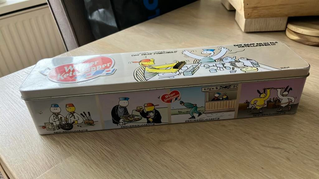 Wieger Ketellapper koek trommel, Ophalen of Verzenden, Zo goed als nieuw, Overige